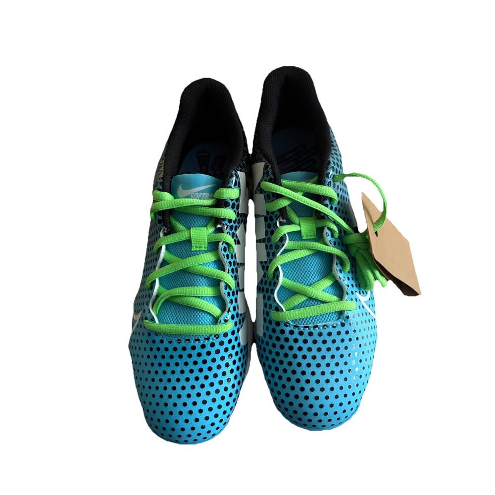 Nike Fast flex Youth Softball Cleats Blue Green Size 6Y